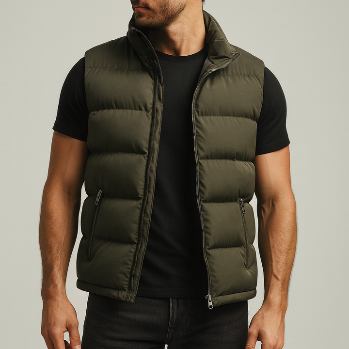 Theo | Men's Lightweight Quilted Zip Puffer Vest