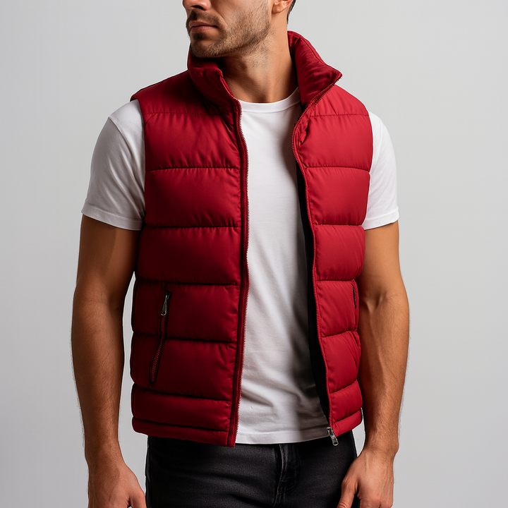 Theo | Men's Lightweight Quilted Zip Puffer Vest