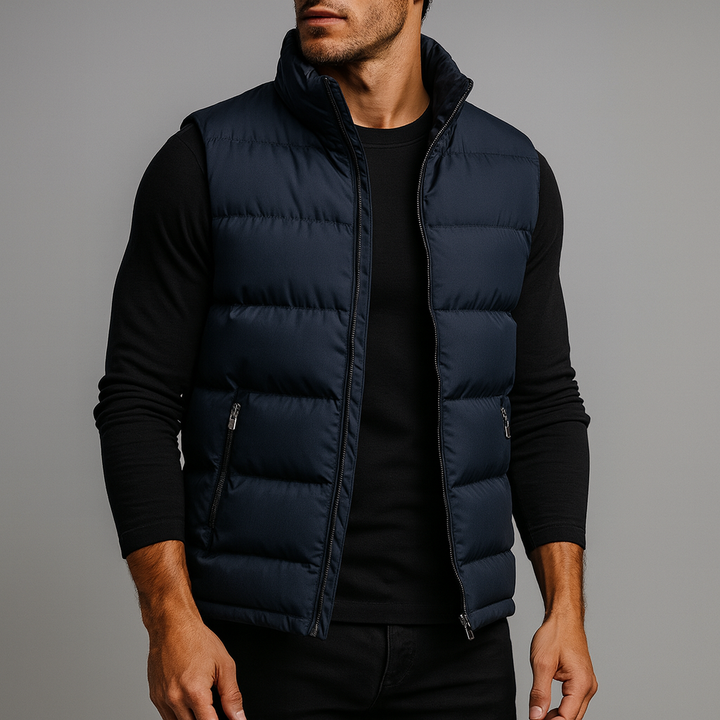 Theo | Men's Lightweight Quilted Zip Puffer Vest