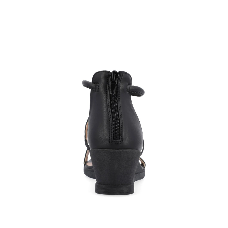 Nora | Women's Elegant T-Strap Wedge Heel Sandals