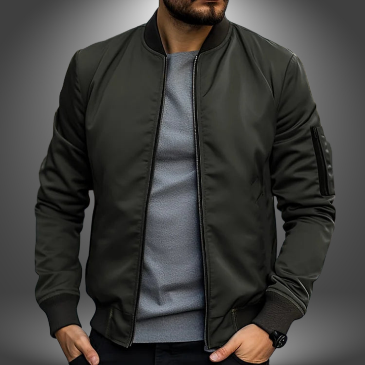 Rowan | Men's Classic Zip Front Bomber Jacket