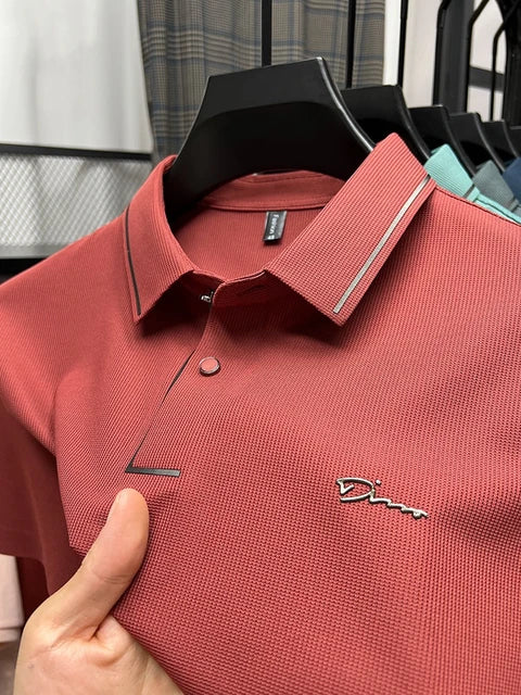Theo | Men's Refined Piqué Texture Polo Shirt