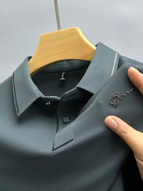 Theo | Men's Refined Piqué Texture Polo Shirt