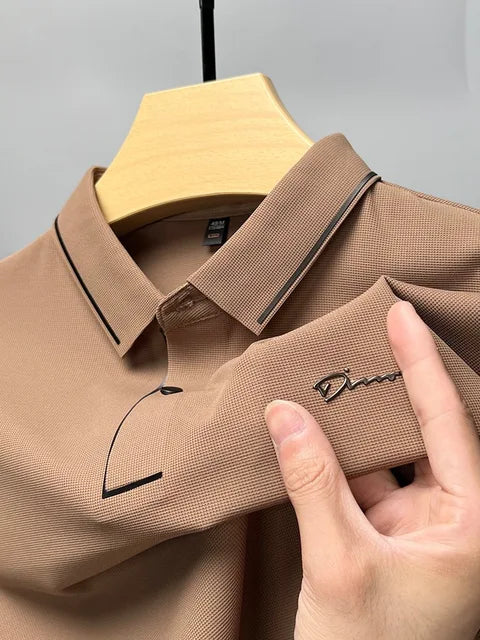 Theo | Men's Refined Piqué Texture Polo Shirt