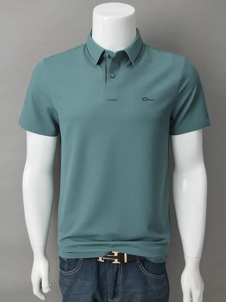 Theo | Men's Refined Piqué Texture Polo Shirt