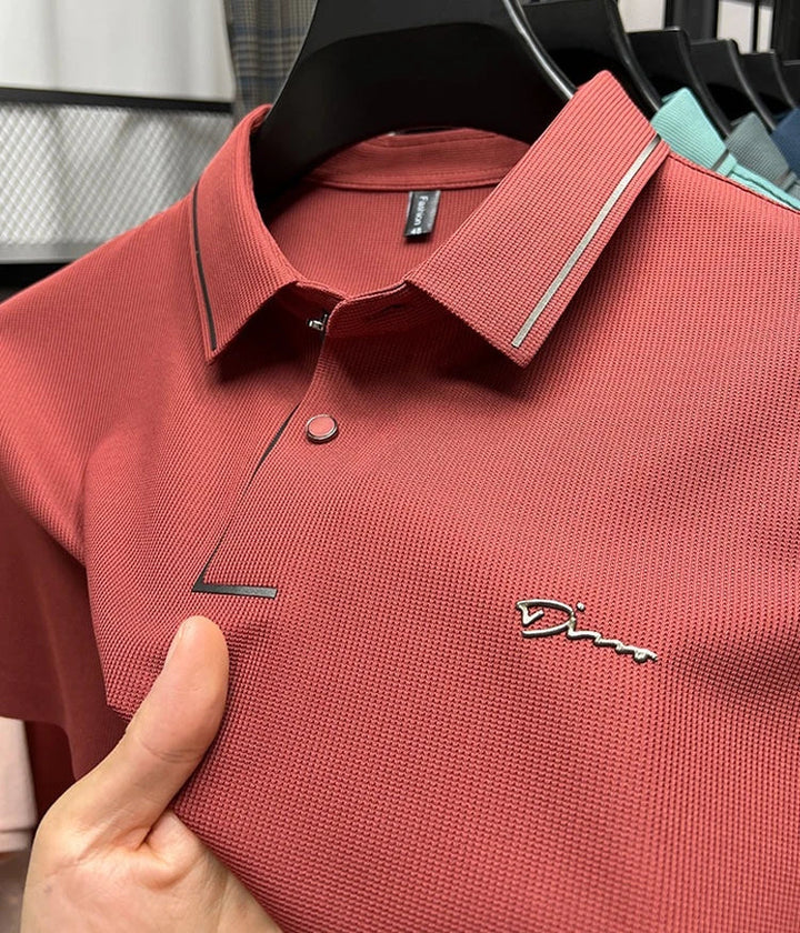 Theo | Men's Refined Piqué Texture Polo Shirt
