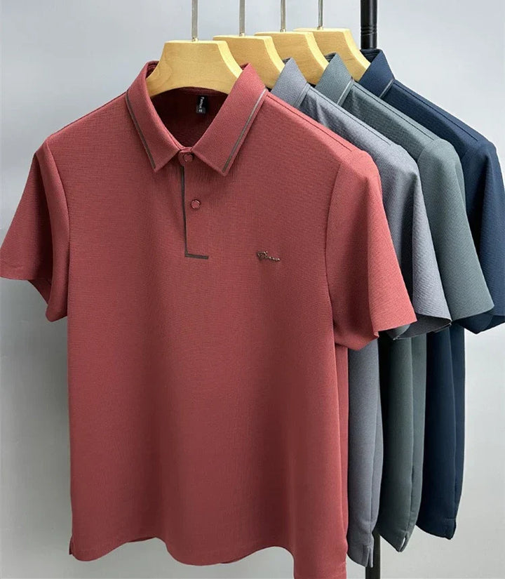 Theo | Men's Refined Piqué Texture Polo Shirt