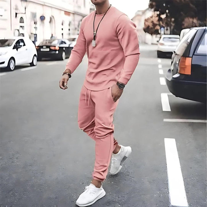 Leo | Men's Athletic Slim-Fit Zip-Up Tracksuit Set