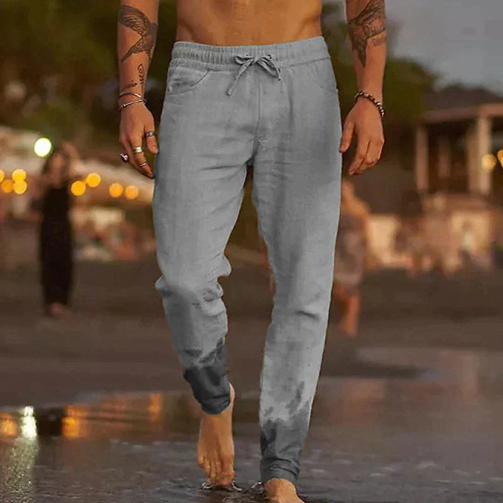 Luca | Men's Relaxed Drawstring Summer Linen Trousers