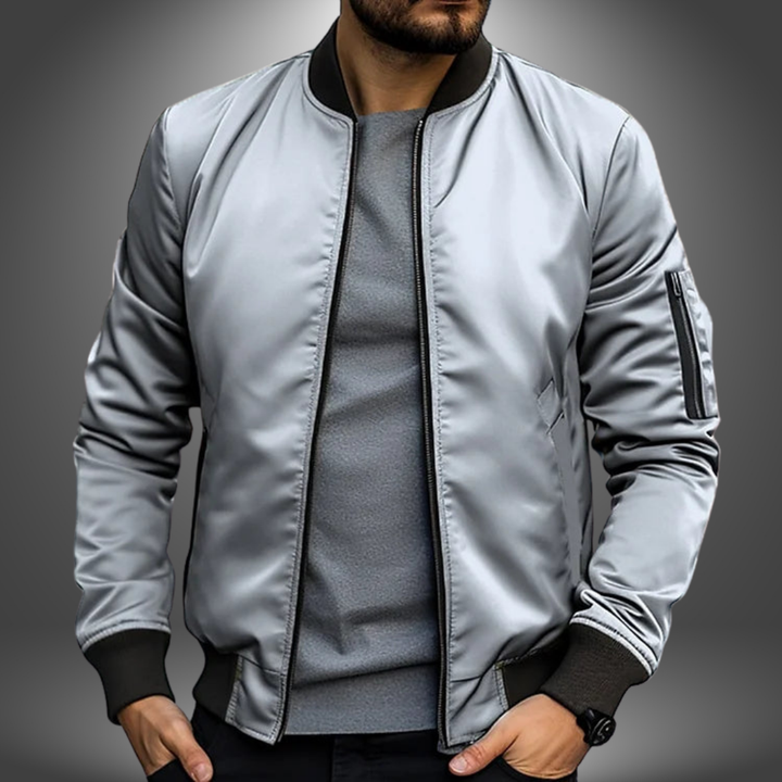 Rowan | Men's Classic Zip Front Bomber Jacket