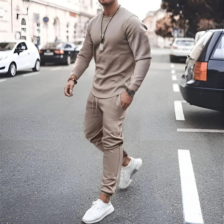 Leo | Men's Athletic Slim-Fit Zip-Up Tracksuit Set