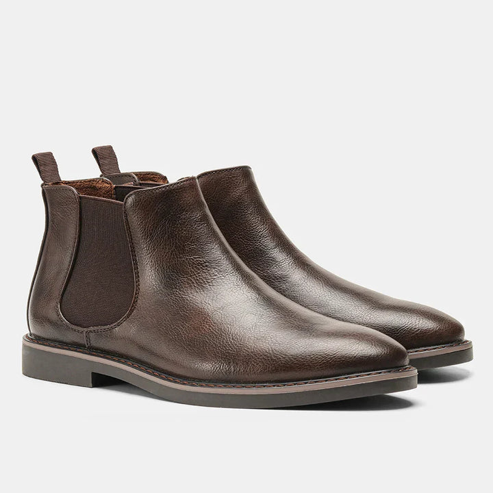 Oliver | Men's Sleek Leather Chelsea Ankle Boots