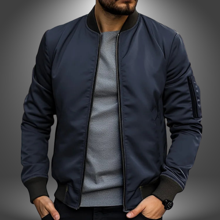 Rowan | Men's Classic Zip Front Bomber Jacket