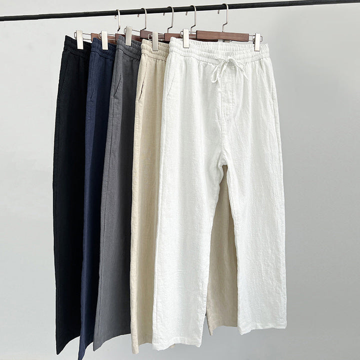 Luca | Men's Drawstring Wide-Leg Casual Pants