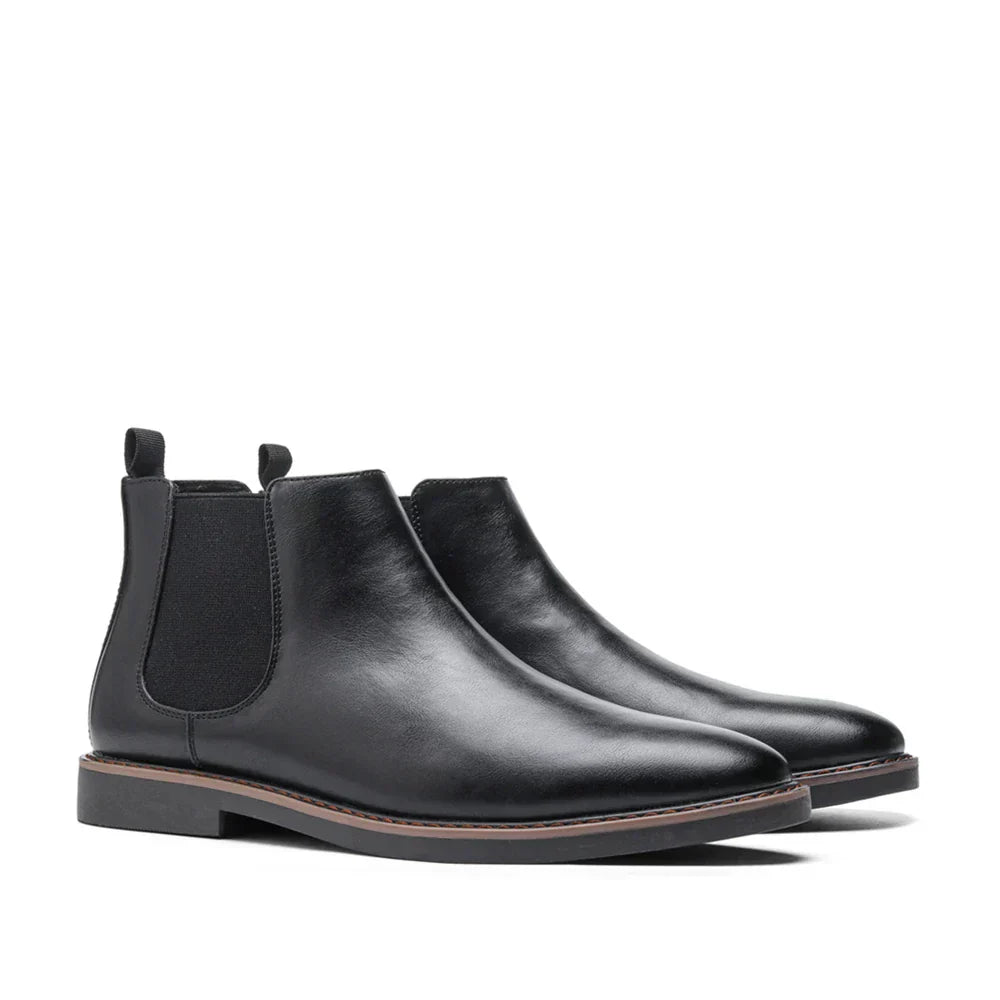 Oliver | Men's Sleek Leather Chelsea Ankle Boots