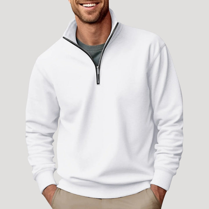 Aaron | Men's Quarter Zip Knit Pullover Sweater