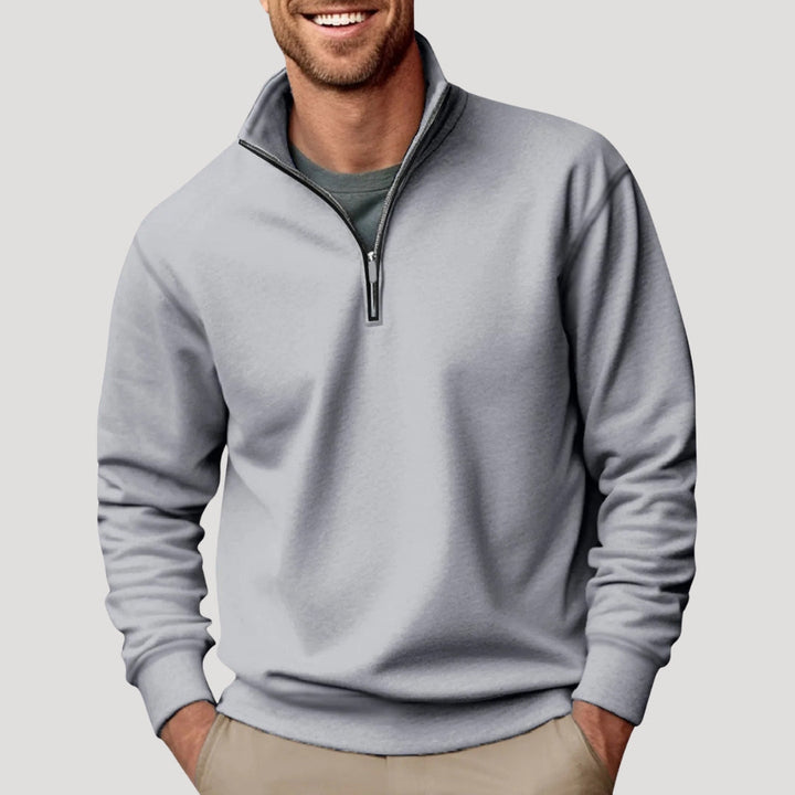 Aaron | Men's Quarter Zip Knit Pullover Sweater