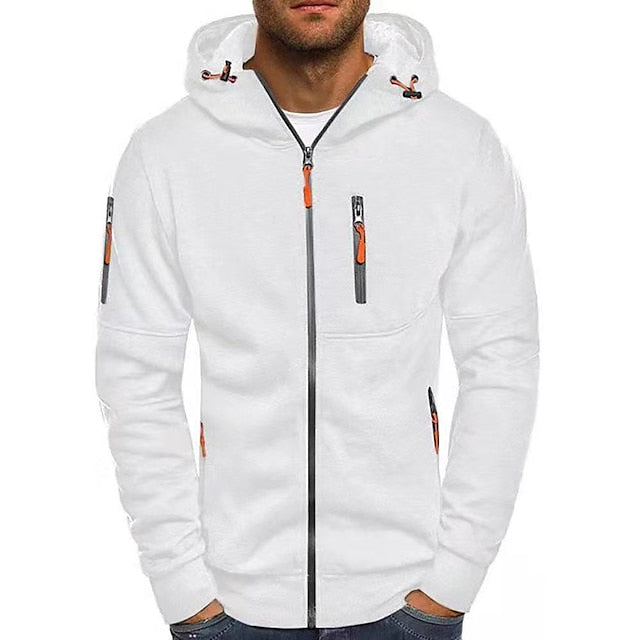 Jude | Men's Lightweight Zip Front Hooded Jacket