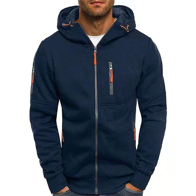 Jude | Men's Lightweight Zip Front Hooded Jacket