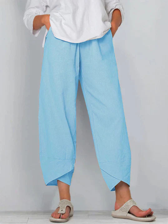 Aria | Women's High Waist Tulip Hem Wide Pants
