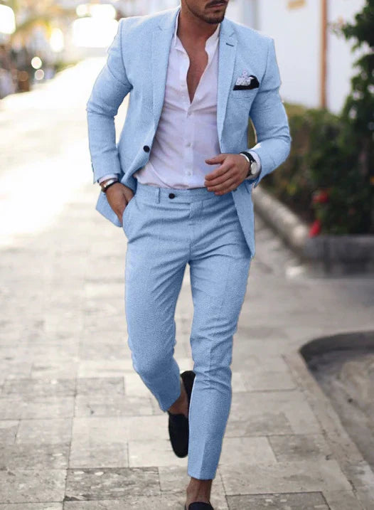 Evan | Men's Slim Fit Summer Two-Piece Suit