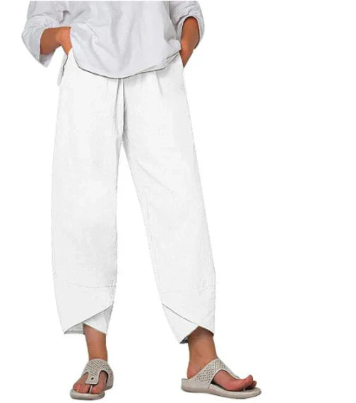 Aria | Women's High Waist Tulip Hem Wide Pants