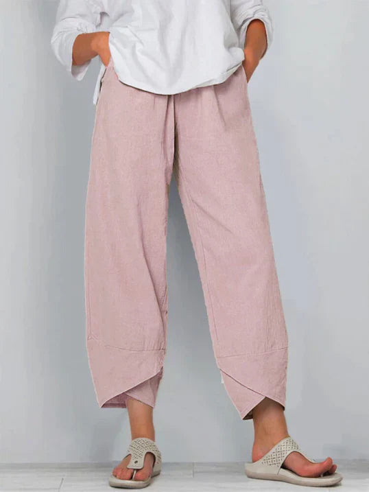 Aria | Women's High Waist Tulip Hem Wide Pants