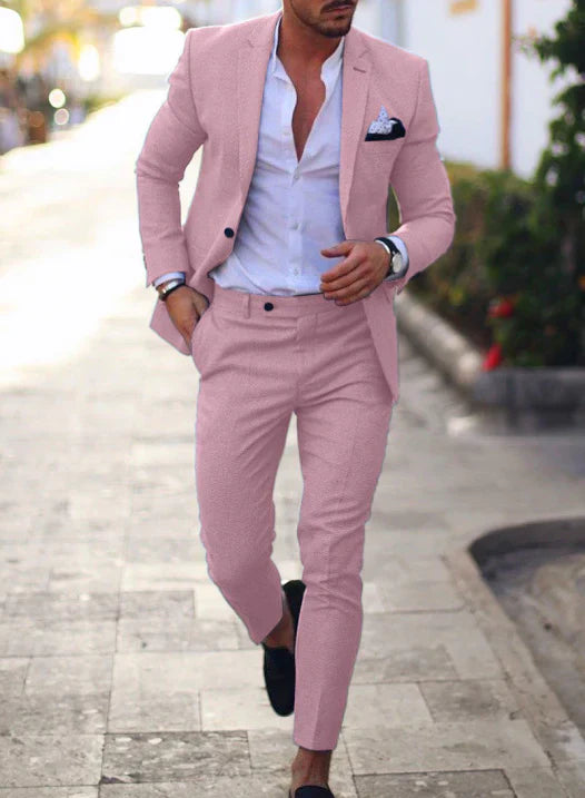 Evan | Men's Slim Fit Summer Two-Piece Suit