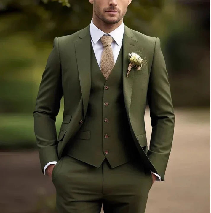 Calvin | Men's Tailored Three-Piece Formal Suit