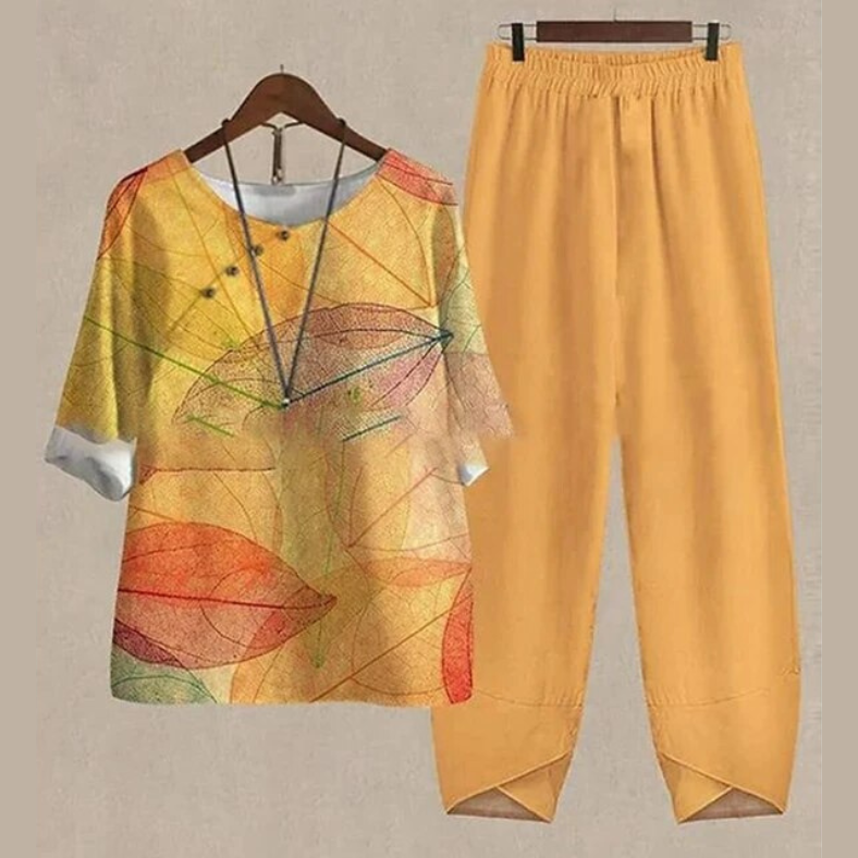 Sophie | Women's Button Front Summer Palazzo Co-Ord Set