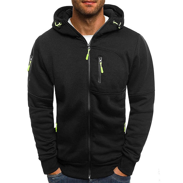 Jude | Men's Lightweight Zip Front Hooded Jacket