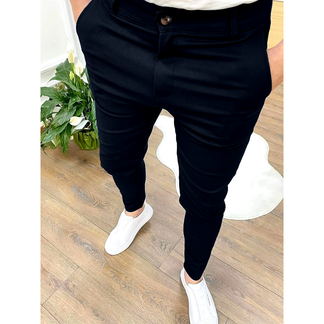 Ethan | Men's Tapered Stretch Fit Everyday Trousers