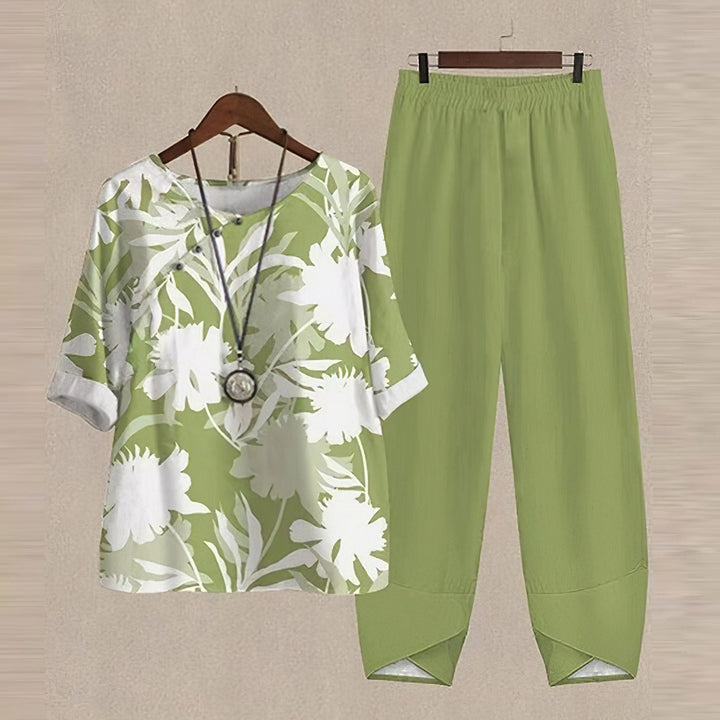 Sophie | Women's Button Front Summer Palazzo Co-Ord Set