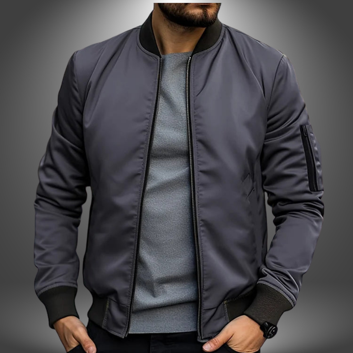 Rowan | Men's Classic Zip Front Bomber Jacket