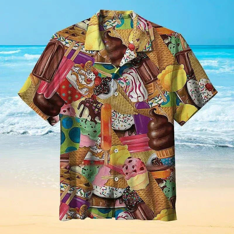 Finn | Men's Novelty Print Short Sleeve Casual Shirt