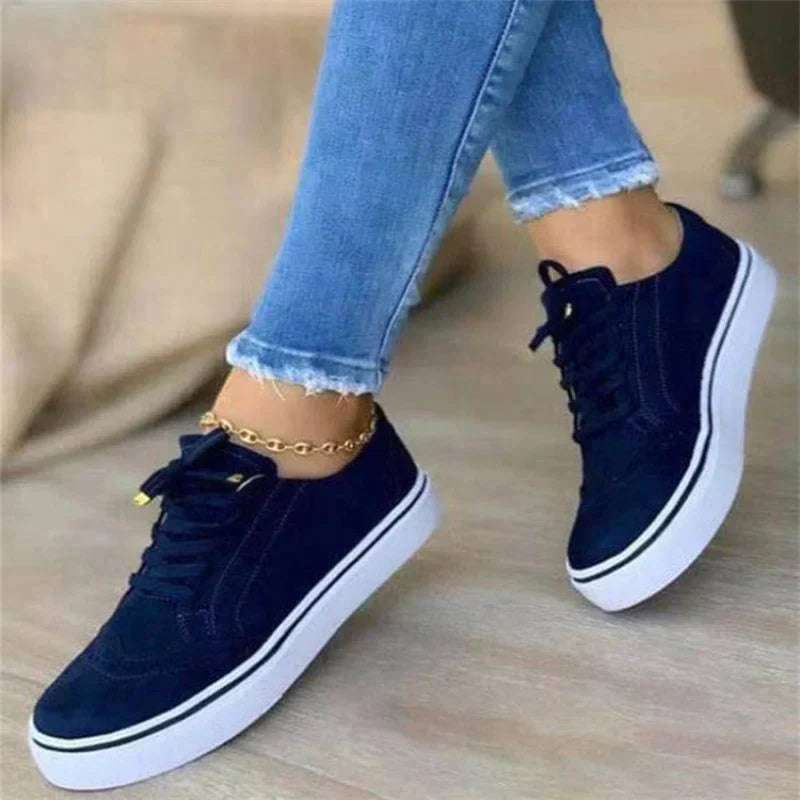 Vera | Women's Cushioned Platform Lace-Up Sneakers