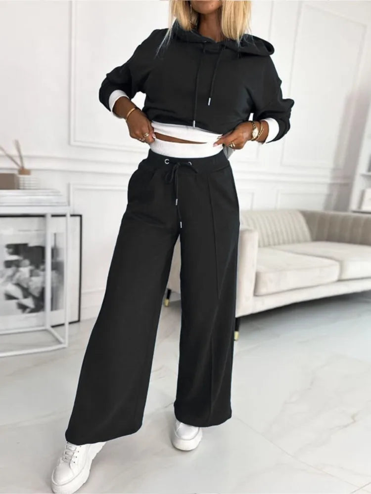 Mila | Women's Relaxed Hoodie & Wide-Leg Co-Ord Set