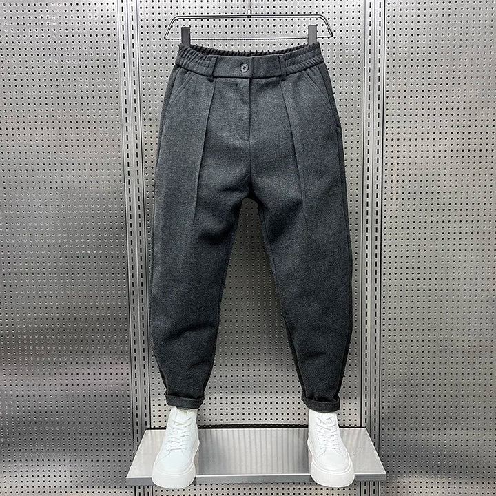 Luca | Men's Pleated Tapered Tailored Trousers