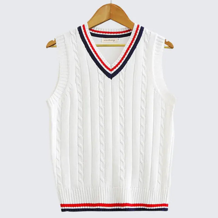 Hugo | Men's Cable Knit Sleeveless Sweater Vest