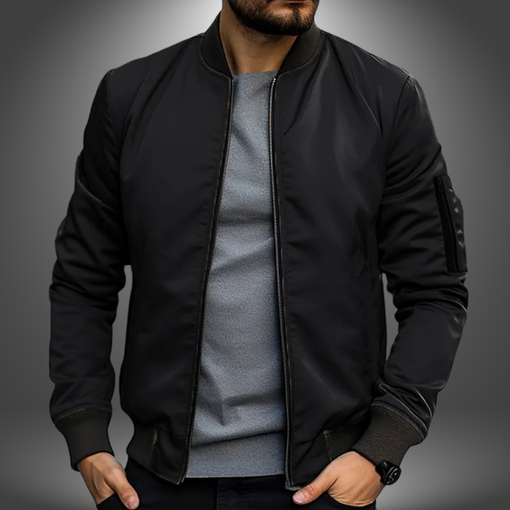 Rowan | Men's Classic Zip Front Bomber Jacket