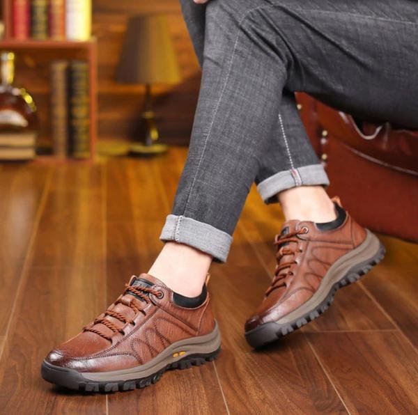 Wyatt | Men's Leather Lace-Up Casual Shoes
