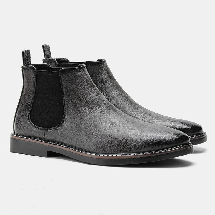 Oliver | Men's Sleek Leather Chelsea Ankle Boots