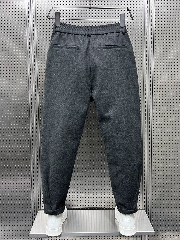 Luca | Men's Pleated Tapered Tailored Trousers