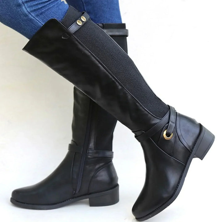 Harper | Women's Knee High Block Heel Riding Boots