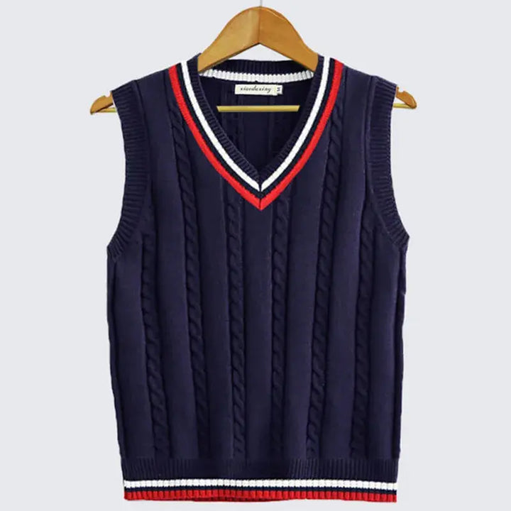Hugo | Men's Cable Knit Sleeveless Sweater Vest