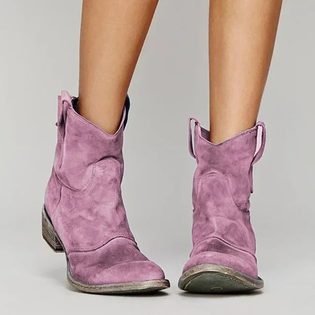 Rhea | Women's Retro Western Ankle Boots