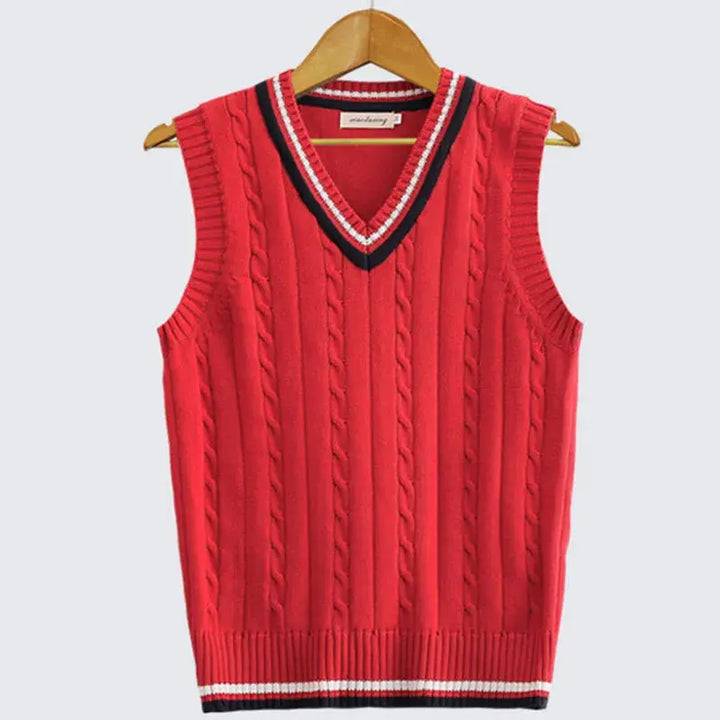 Hugo | Men's Cable Knit Sleeveless Sweater Vest