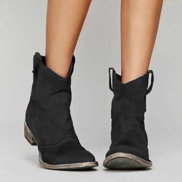 Rhea | Women's Retro Western Ankle Boots
