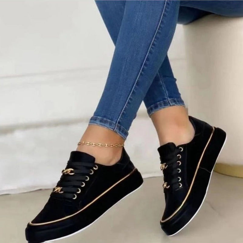Nova | Women's Platform Lace-Up Casual Sneakers