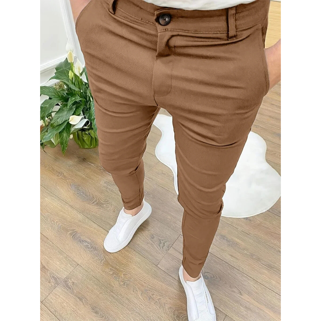 Ethan | Men's Tapered Stretch Fit Everyday Trousers